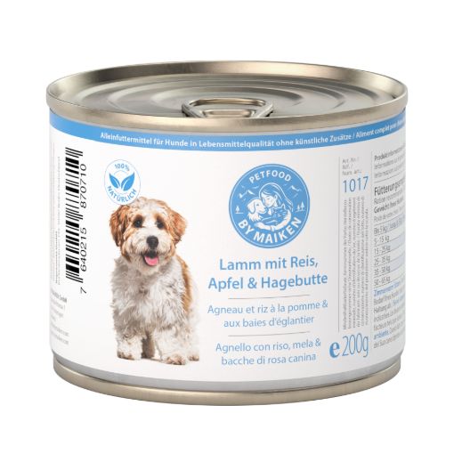 Bild von Lamm mit Reis, Apfel & Hagebutte 200 g