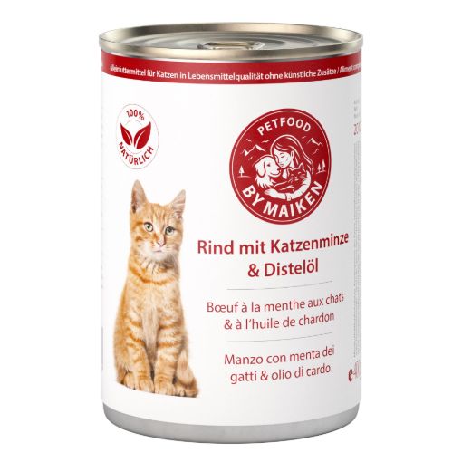 Bild von Rind mit Katzenminze & Distelöl 400 g