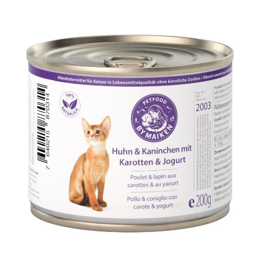 Bild von Huhn & Kaninchen mit Karotten & Joghurt 200 g
