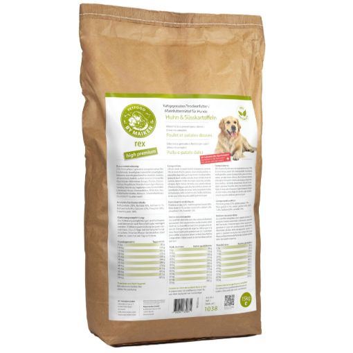 Bild von rex high premium Huhn & Süsskartoffel mit Schweizer Alpenkräutern 15 kg